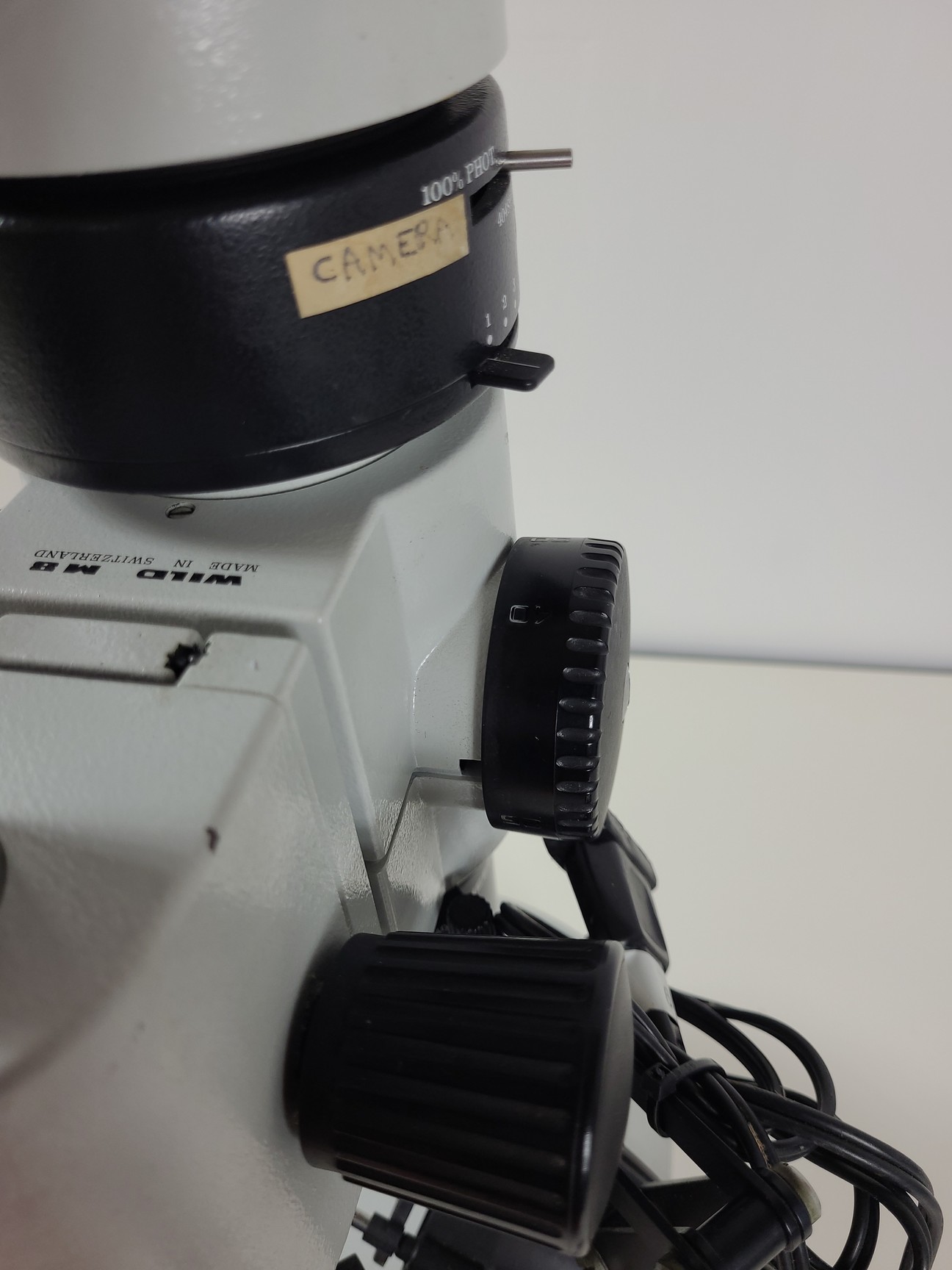 Image of Wild Heerbrugg MD Laboratory Stereo Microscope Lab 404891 Phototube 304490