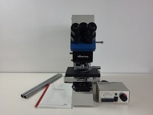 Thumbnail image of Reichert-Jung Polyvar 300602 Microscope & 4 Objectives - Austria 4, 10, 25, 40 