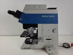 Thumbnail image of Reichert-Jung Polyvar 300602 Microscope & 4 Objectives - Austria 4, 10, 25, 40 