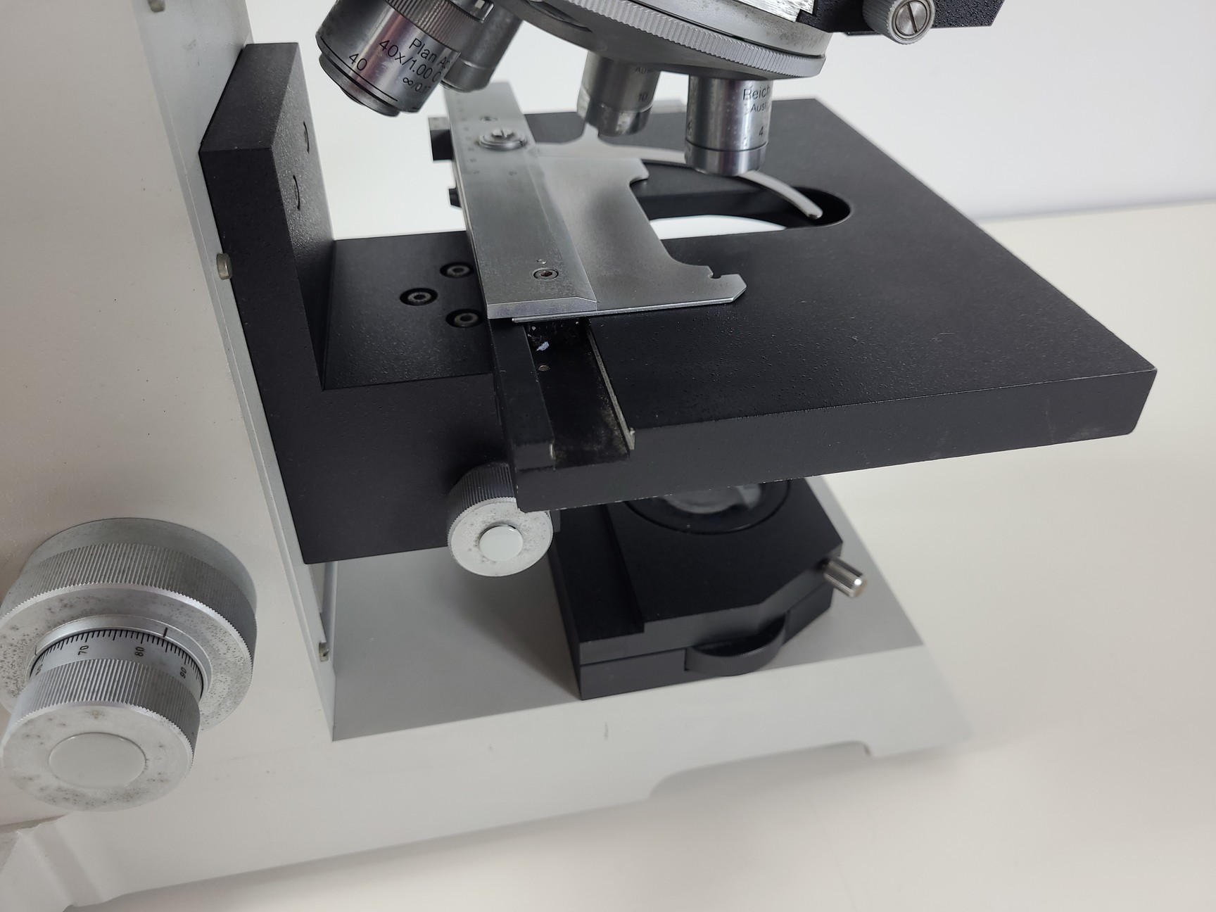 Image of Reichert-Jung Polyvar 300602 Microscope & 4 Objectives - Austria 4, 10, 25, 40 