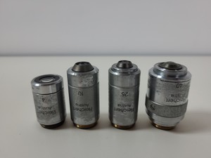 Thumbnail image of Reichert-Jung Polyvar 300602 Microscope & 4 Objectives - Austria 4, 10, 25, 40 