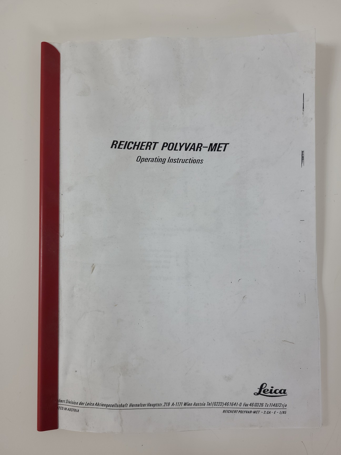 Image of Reichert-Jung Polyvar 300602 Microscope & 4 Objectives - Austria 4, 10, 25, 40 