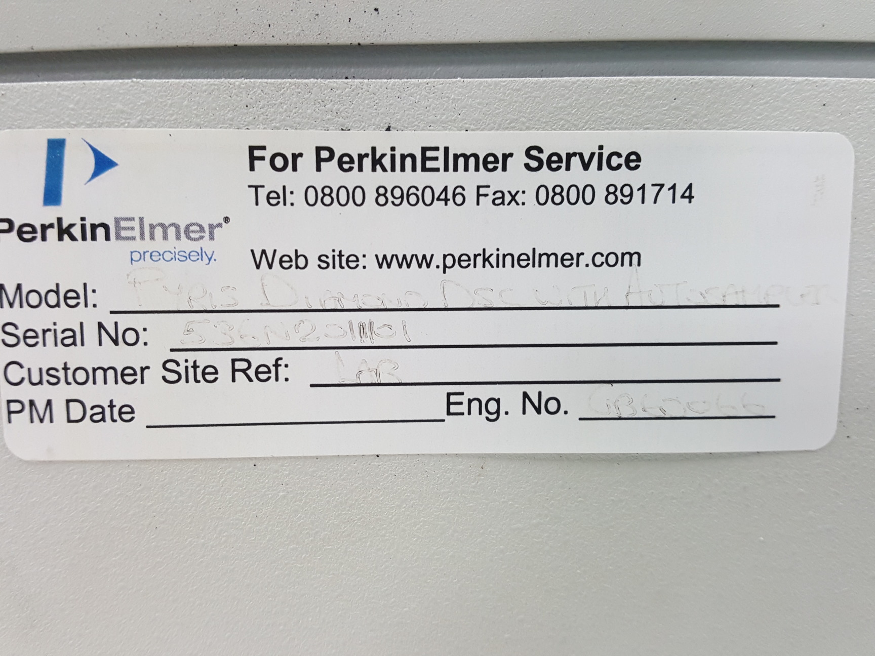 Image of Perkin Elmer PYRIS Diamond DSC Differential Scanning Calorimeter & Autosampler