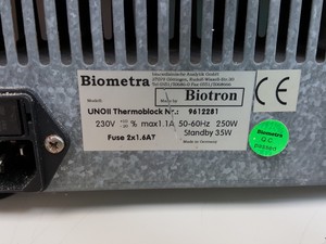 Thumbnail image of Biometra UNO II Thermoblock w/ 96 Block for 0.2ml Tubes Lab