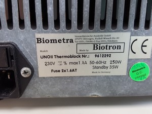 Thumbnail image of Biometra UNO II Thermoblock Thermal Cycler w/ 48 Block for 0.2ml Tubes Lab