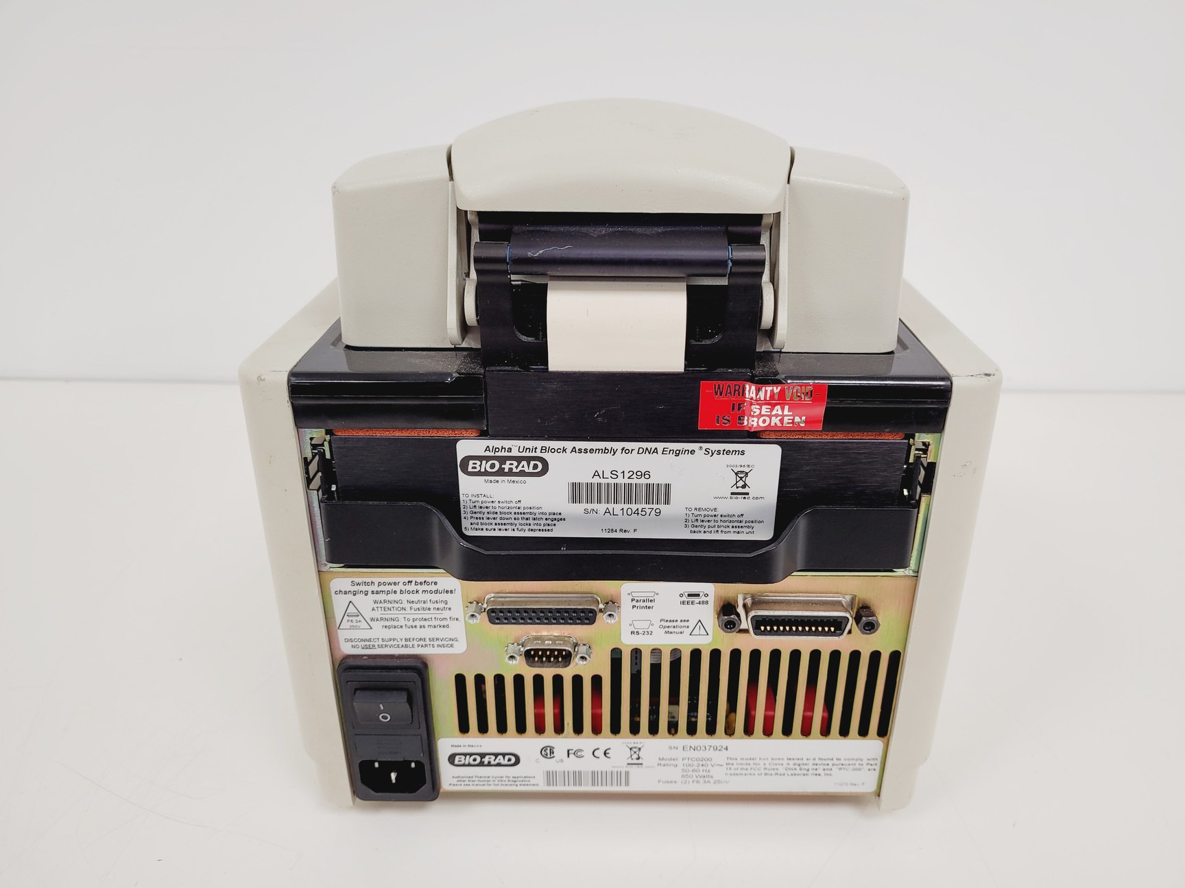 Image of Bio-Rad DNA Engine Peltier Thermal Cycler  Model - PTC0200 with 2 x Blocks Lab