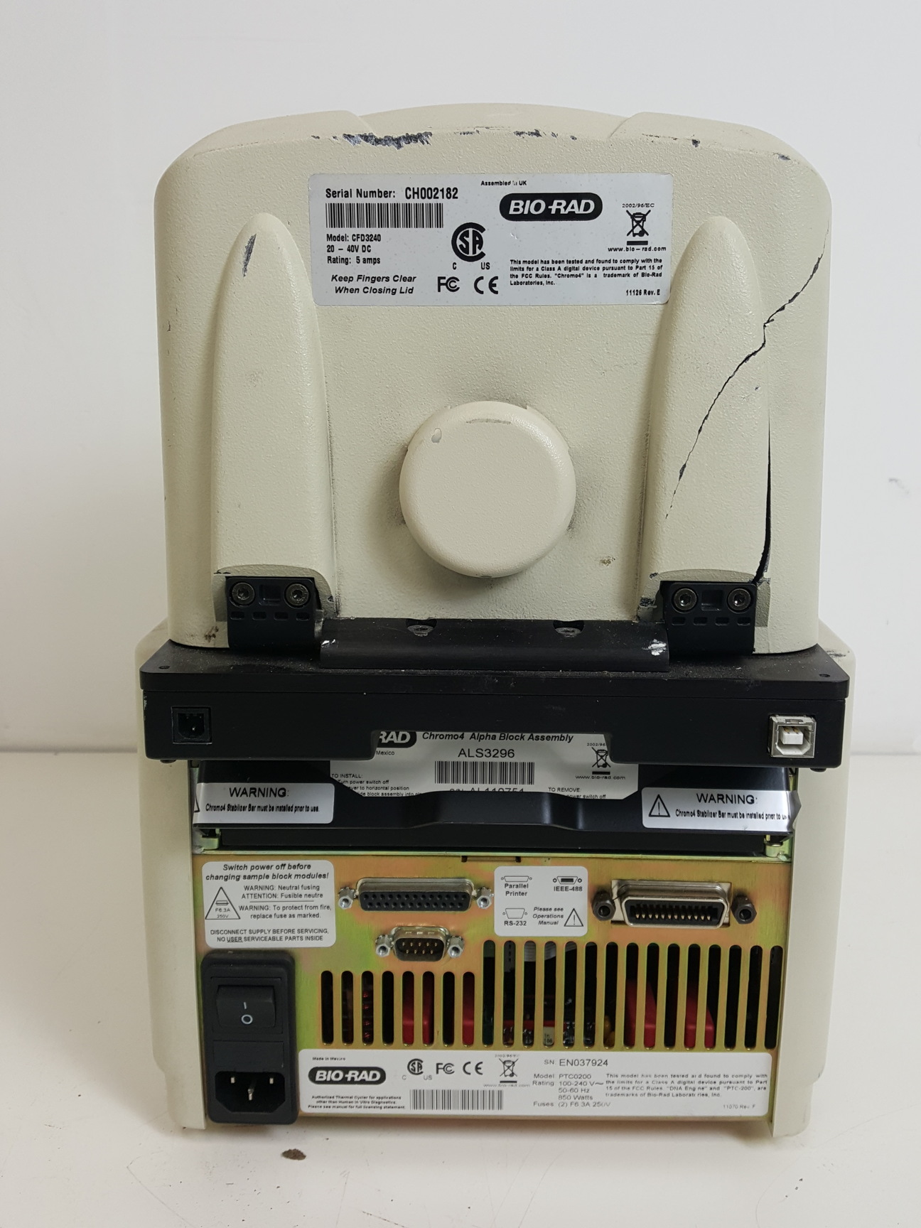 Image of Bio-Rad DNA Engine Peltier Thermal Cycler  Model - PTC0200 with 2 x Blocks Lab