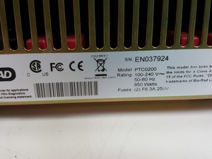 Thumbnail image of Bio-Rad DNA Engine Peltier Thermal Cycler  Model - PTC0200 with 2 x Blocks Lab
