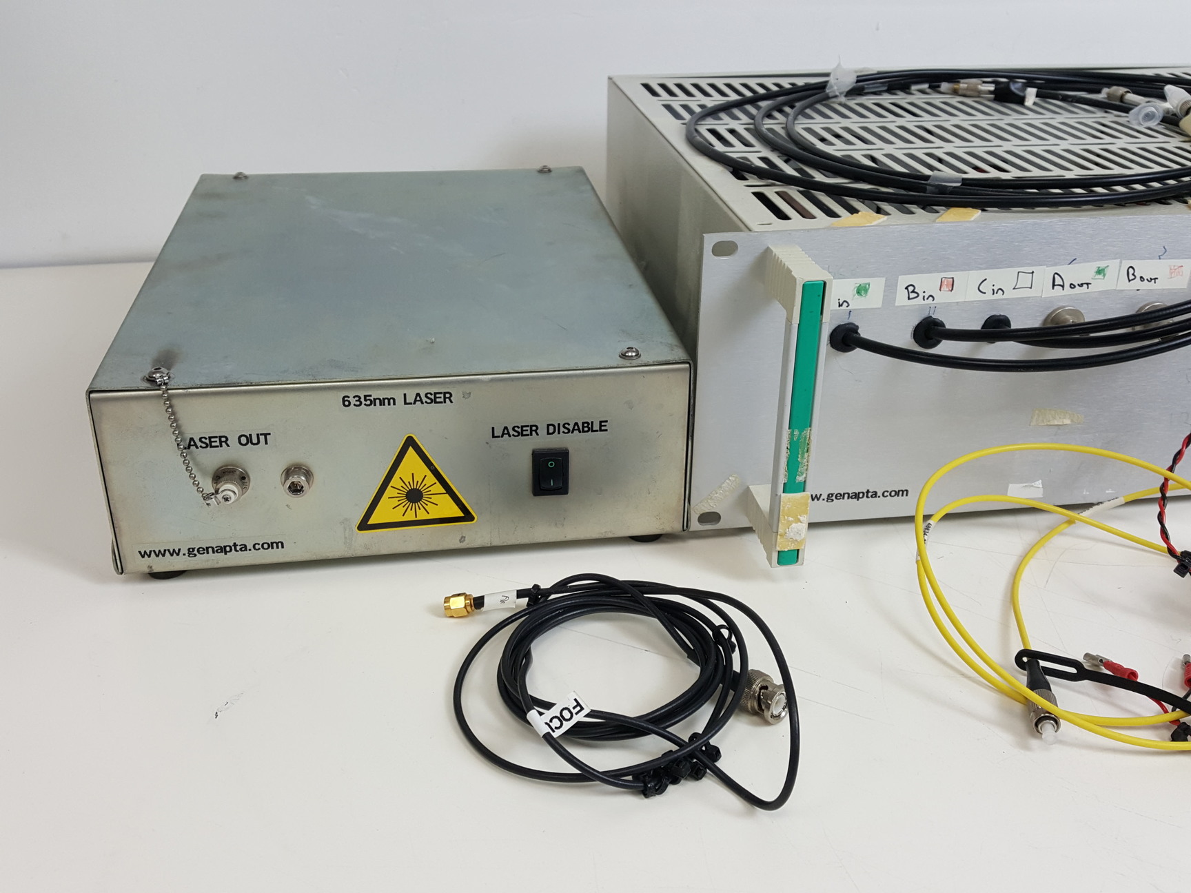 Image of Genapta Laser Enable and Disable Units & Single Photon Counting Box Lab