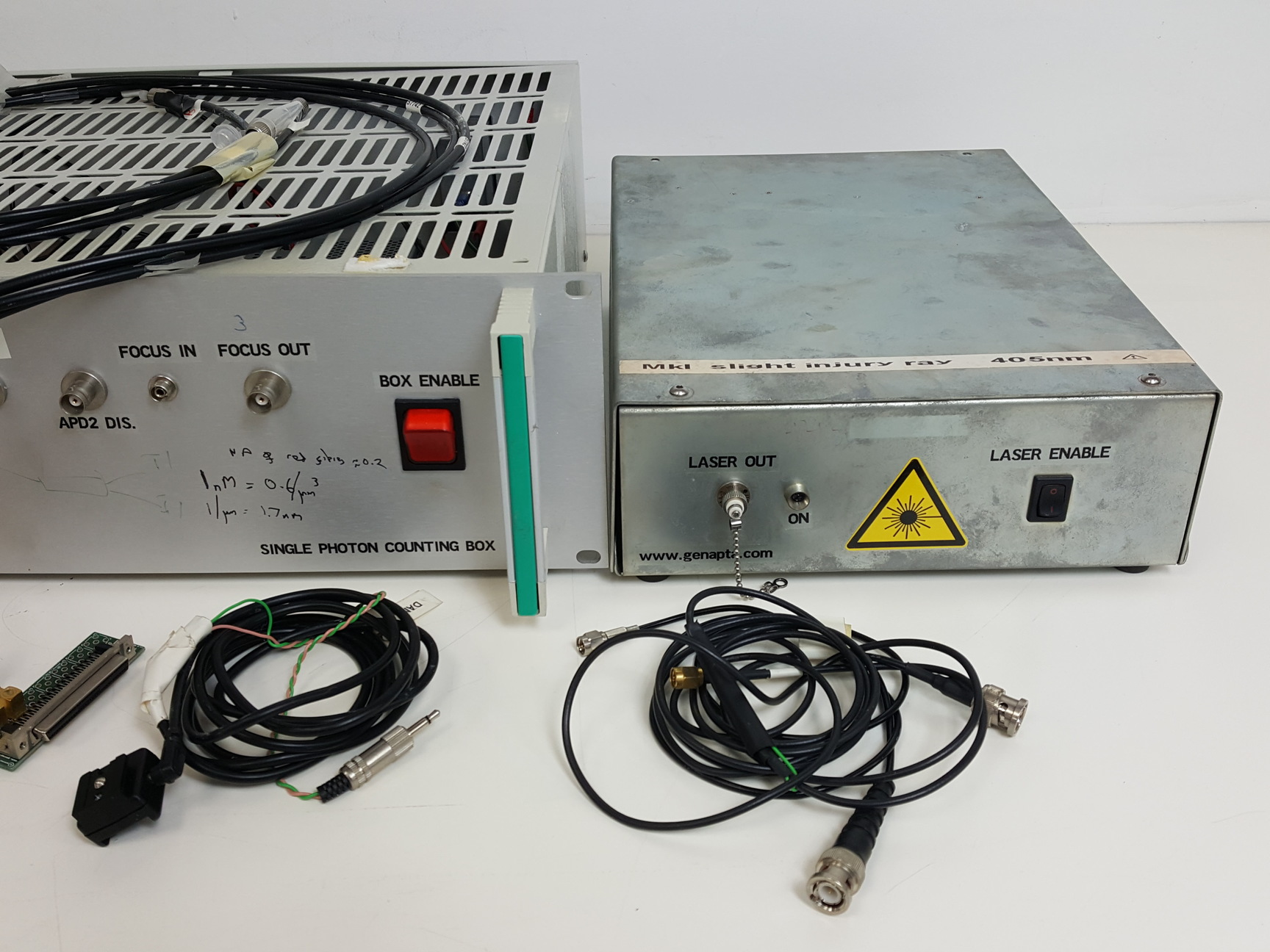 Image of Genapta Laser Enable and Disable Units & Single Photon Counting Box Lab