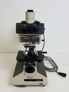 Thumbnail image of Olympus BH-2 Microscope w/ 3 x Objectives - DPlan 10 0.25 160/0.17, SPlan Apo 