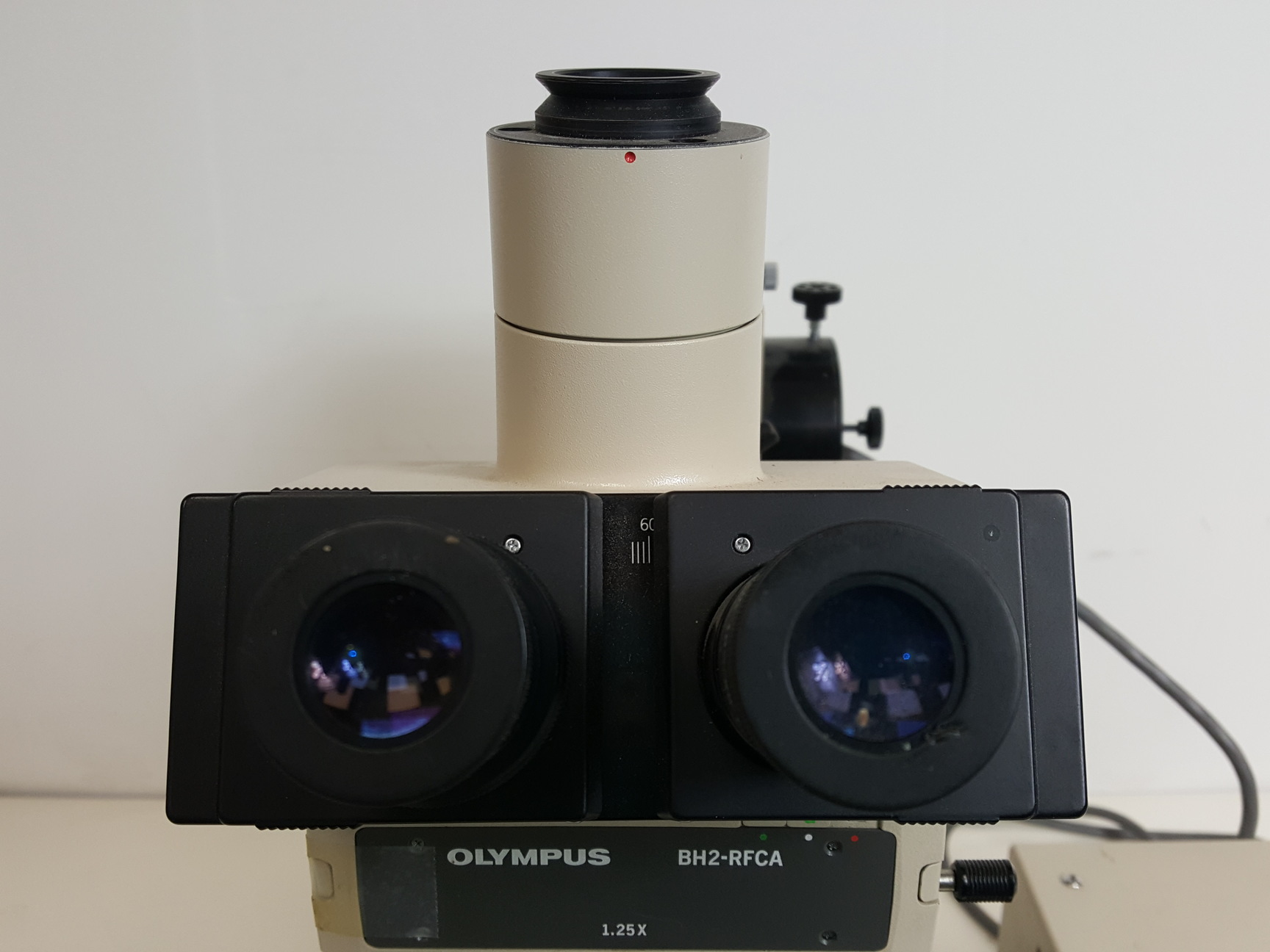 Image of Olympus BH-2 Microscope w/ 3 x Objectives - DPlan 10 0.25 160/0.17, SPlan Apo 