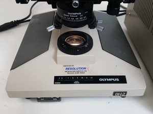 Thumbnail image of Olympus BH-2 Microscope w/ 3 x Objectives - DPlan 10 0.25 160/0.17, SPlan Apo 