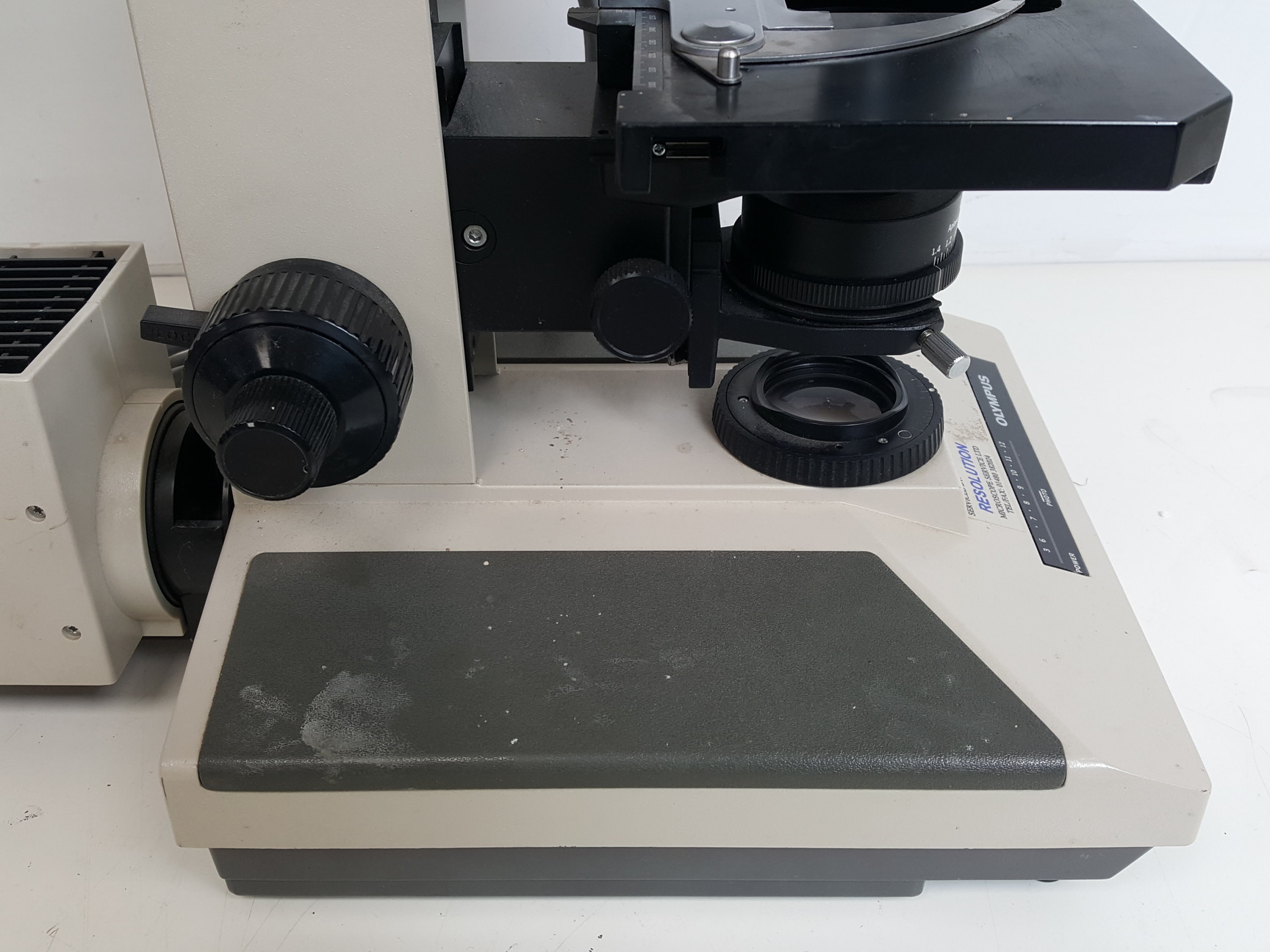 Image of Olympus BH-2 Microscope w/ 3 x Objectives - DPlan 10 0.25 160/0.17, SPlan Apo 