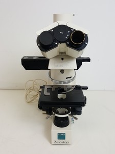 Thumbnail image of Carl Zeiss Axioskop Microscope 44 14 80 Lab 