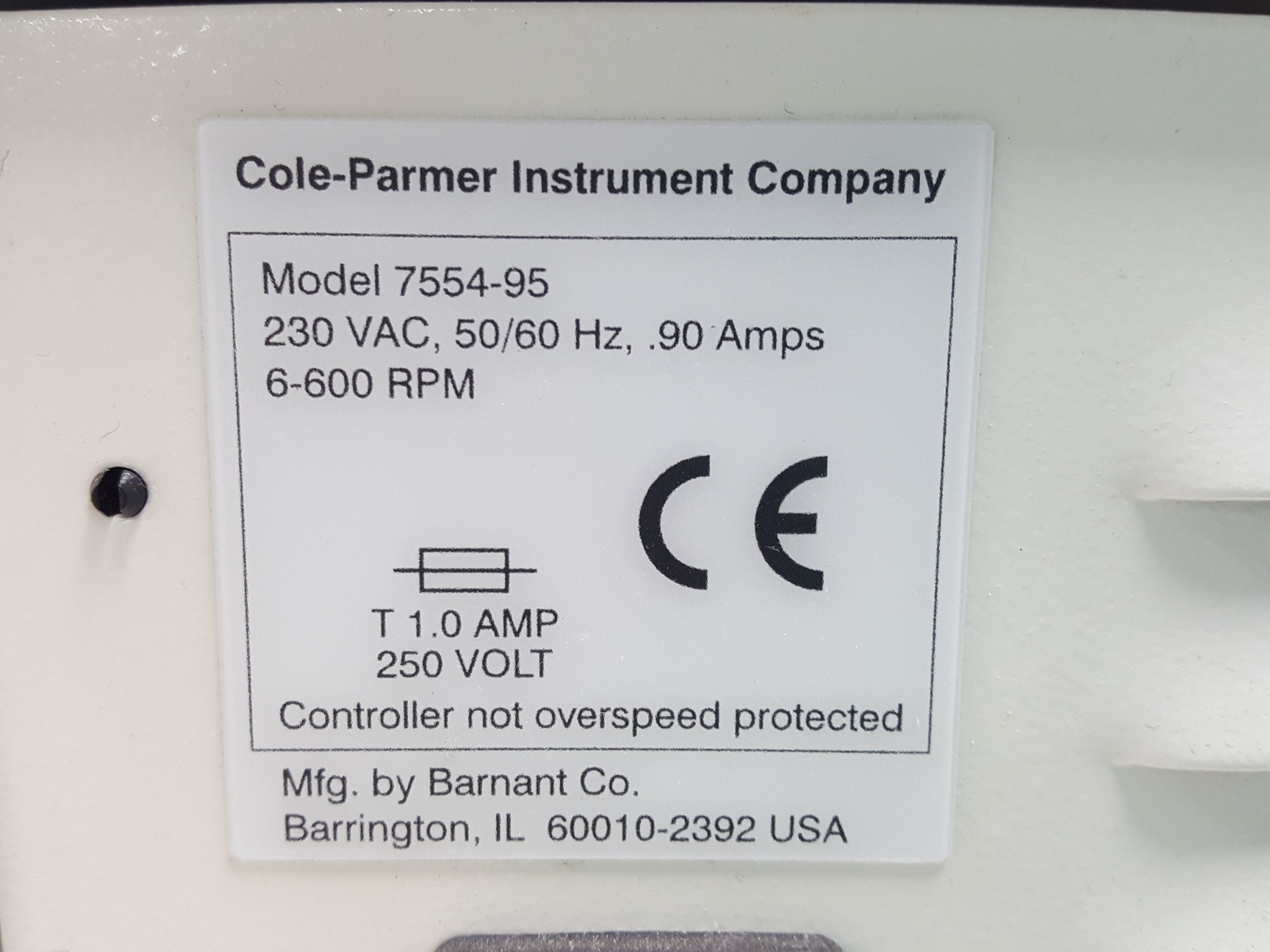Image of Cole Parmer 7554-95 MasterFlex L/S Economy Drive Peristaltic Pump Lab
