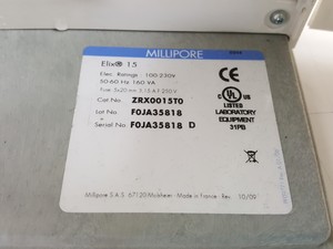 Thumbnail image of Millipore Elix 15 Water Purification System & 100L Tank Lab