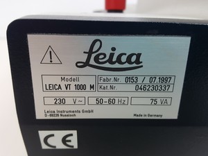 Thumbnail image of Leica VT1000M Vibrating Blade Microtome  Cat no. 046230337 Lab