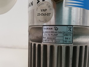 Thumbnail image of Varian Turbo - V 70 Turbomolecular Pump  Model - 9699357 Lab