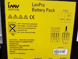 Thumbnail image of IMV LanPro 6-11 UPS Uninterruptible Power Supply & 2 x LanPro Battery Packs 