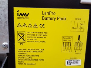 Thumbnail image of IMV LanPro 6-11 UPS Uninterruptible Power Supply & 2 x LanPro Battery Packs 