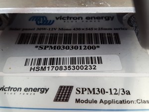 Thumbnail image of 4x Victron Energy Blue Power Solar Panels  Model: SPM30-12/3a