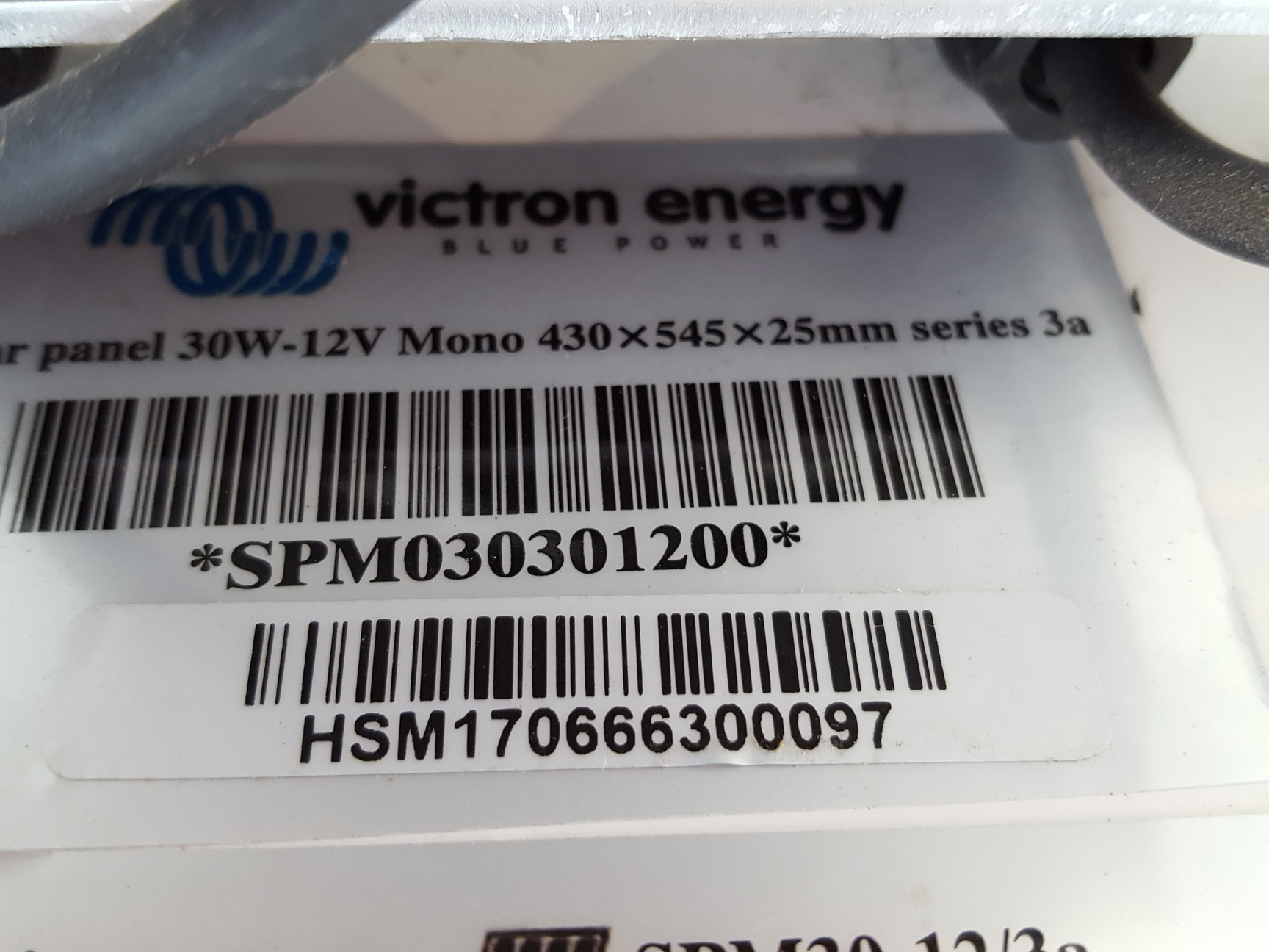 Image of 4x Victron Energy Blue Power Solar Panels  Model: SPM30-12/3a