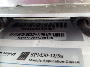 Thumbnail image of 4x Victron Energy Blue Power Solar Panels  Model: SPM30-12/3a