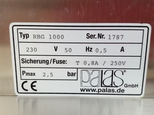 Thumbnail image of Palas Solid Particle Dispenser RBG 1000 & 2 x Hauke DMA-10/1000 Diffusion Tubes 