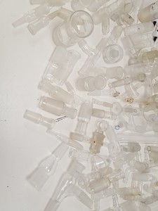 Thumbnail image of Large Lot of Mixed Laboratory Glassware Flasks, Tubes, Distillation, Evaporators