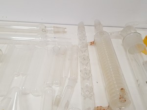 Thumbnail image of Large Lot of Mixed Laboratory Glassware Flasks, Tubes, Distillation, Evaporators