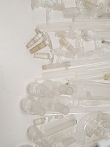 Thumbnail image of Large Lot of Mixed Laboratory Glassware Flasks, Tubes, Distillation, Evaporators