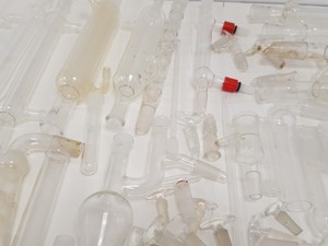 Thumbnail image of Large Lot of Mixed Laboratory Glassware Flasks, Tubes, Distillation, Evaporators