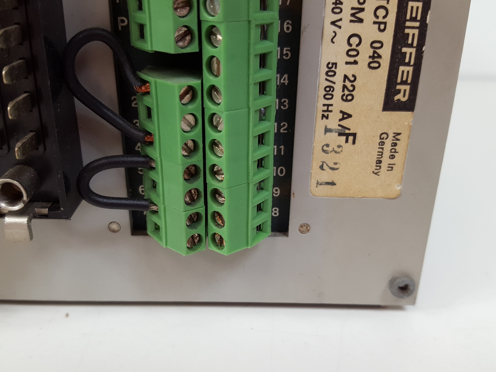 Image of Pfeiffer Power Supply  Model: TCP 040 Turbo Pump Controller Lab