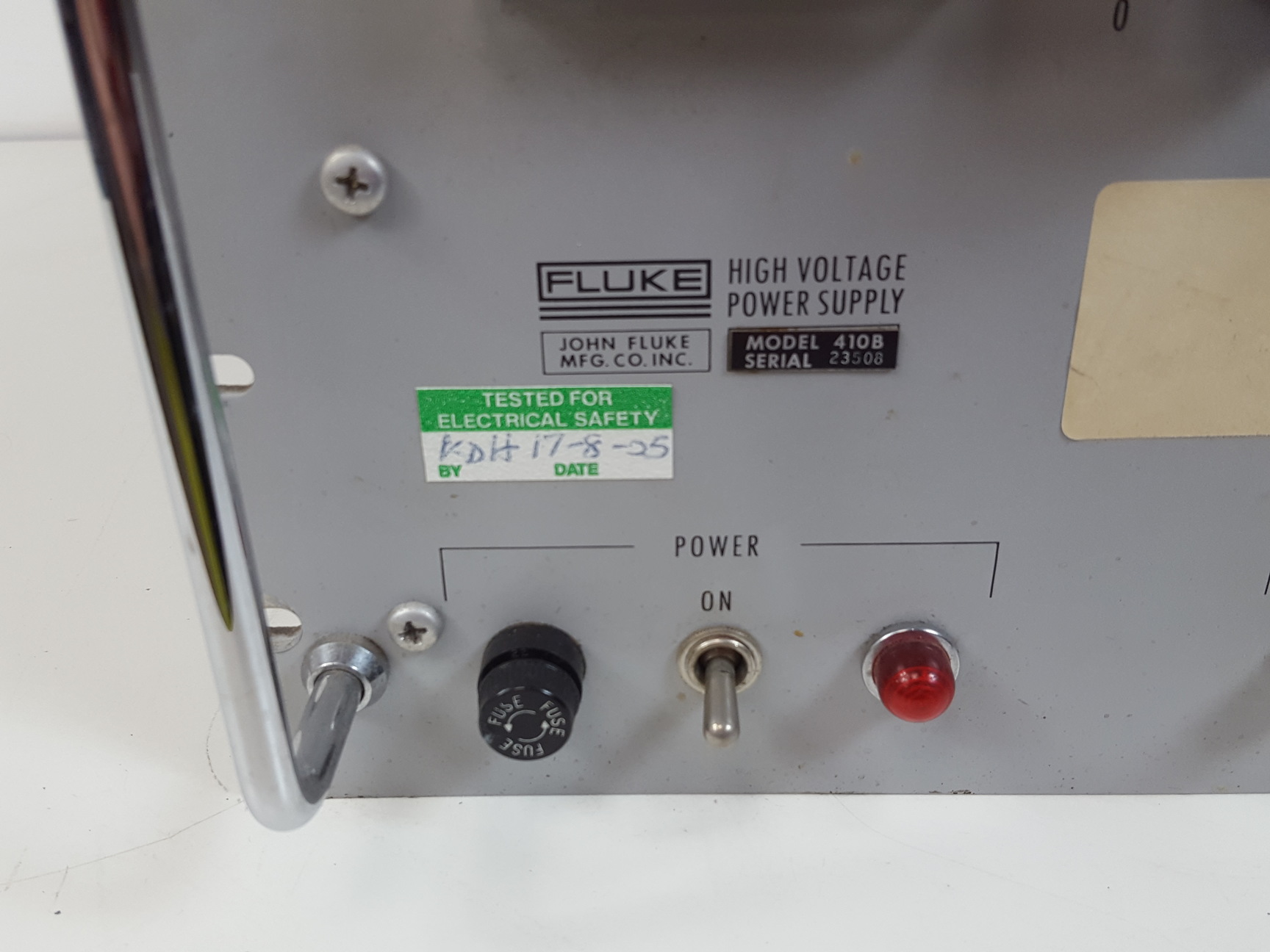 Image of Fluke High Voltage Power Supply  Model: 410B Lab