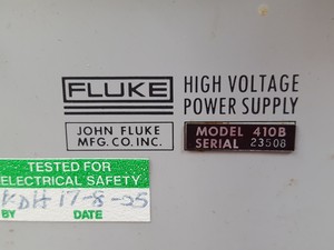 Thumbnail image of Fluke High Voltage Power Supply  Model: 410B Lab