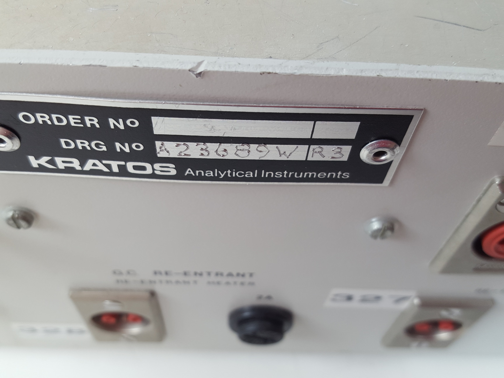 Image of Kratos Analytical Instruments  Inlet Heater Control  DRG No. A23689W-R3 Lab