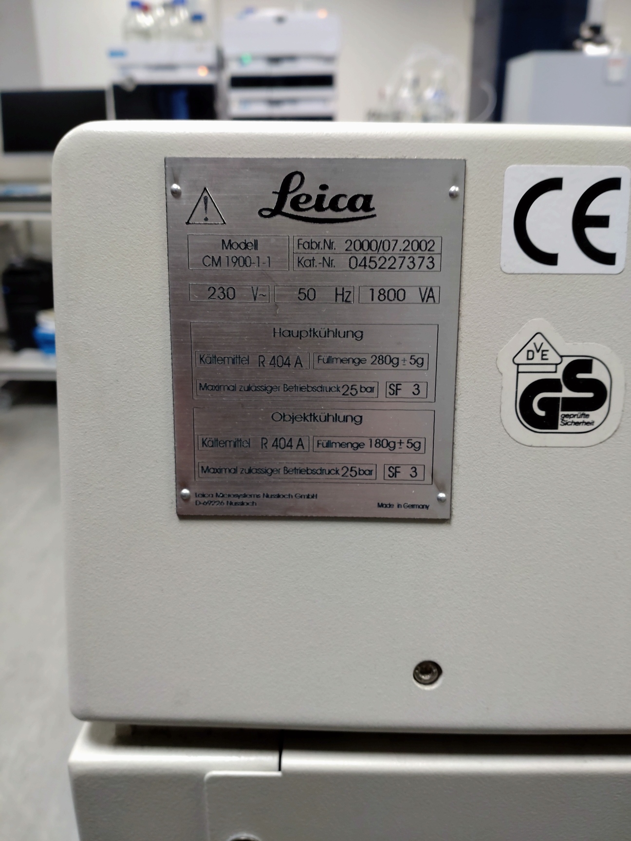Image of  Leica CM1900 Cryostat Histology Lab