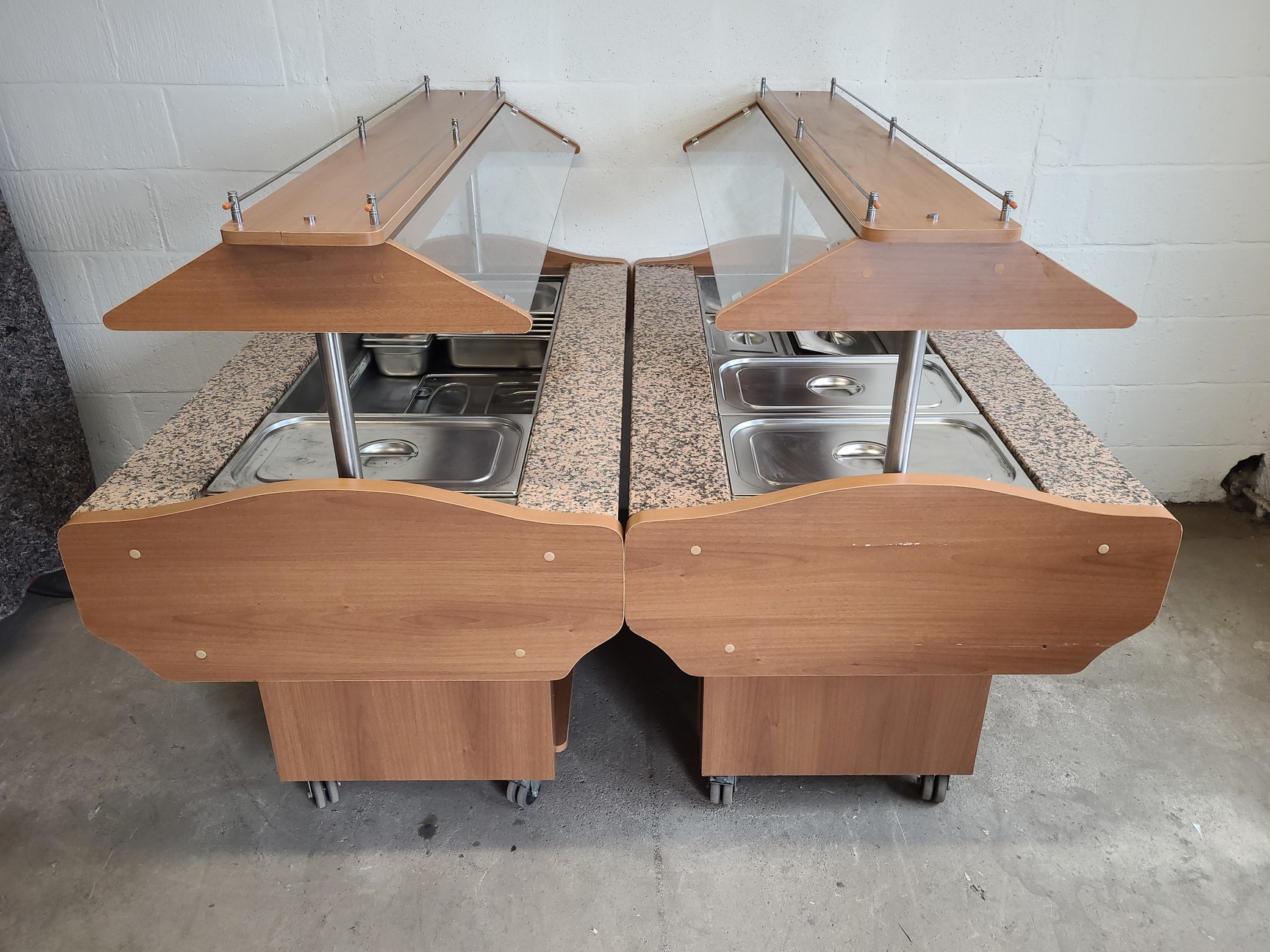 Image of 2x HCK Hot and Cold Commercial Catering Servery Buffet Units