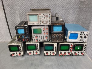 Thumbnail image of 10 x Oscilloscopes - Telequipment, Hameg, Griffin, Harris, S51E, S51, D51, D61a 