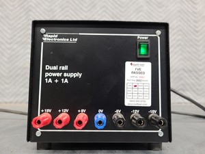 Thumbnail image of 7 x Rapid Electronics LTD Dual Rail Laboratory Power Supplies 1A+1A Lab