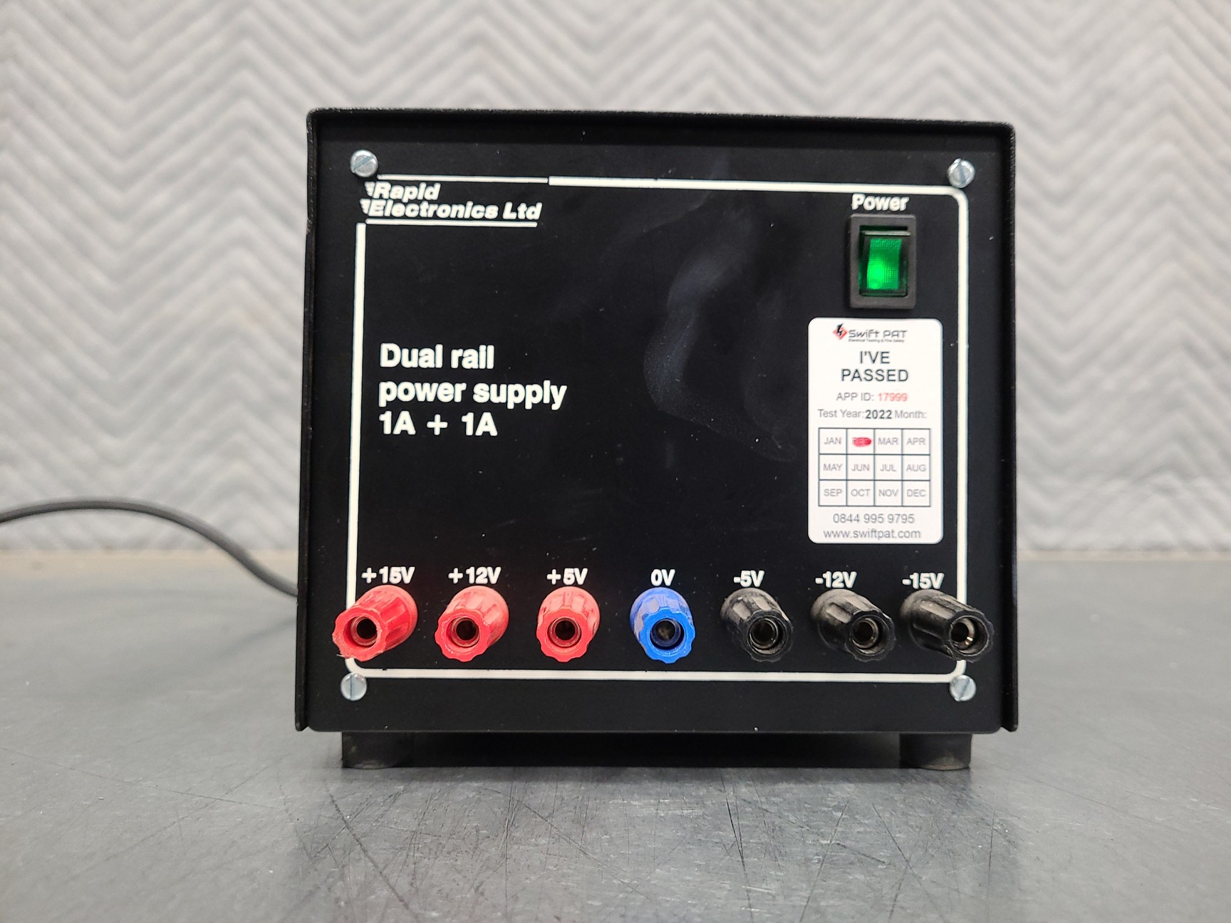 Image of 7 x Rapid Electronics LTD Dual Rail Laboratory Power Supplies 1A+1A Lab