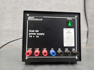 Thumbnail image of 7 x Rapid Electronics LTD Dual Rail Laboratory Power Supplies 1A+1A Lab