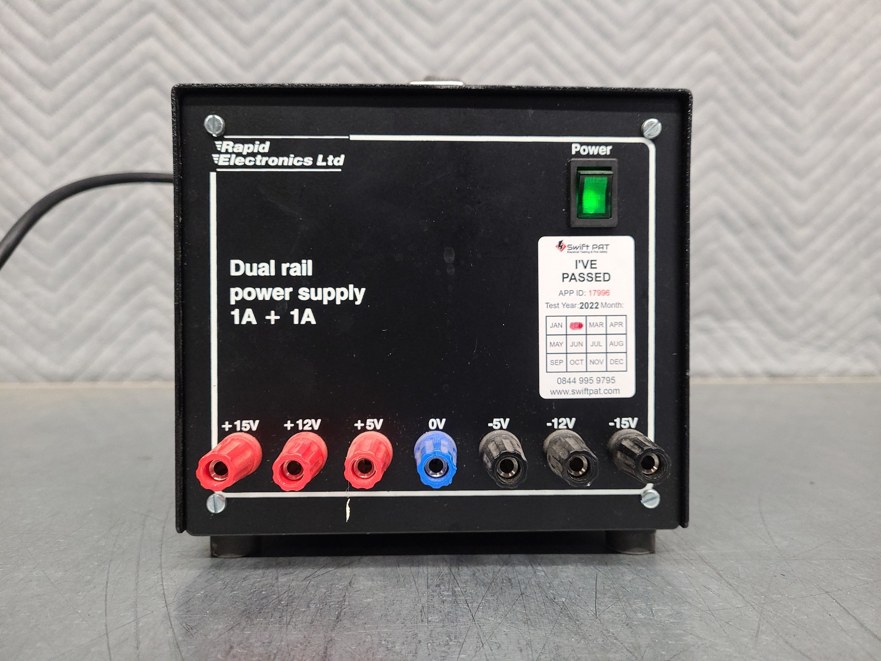 Image of 7 x Rapid Electronics LTD Dual Rail Laboratory Power Supplies 1A+1A Lab