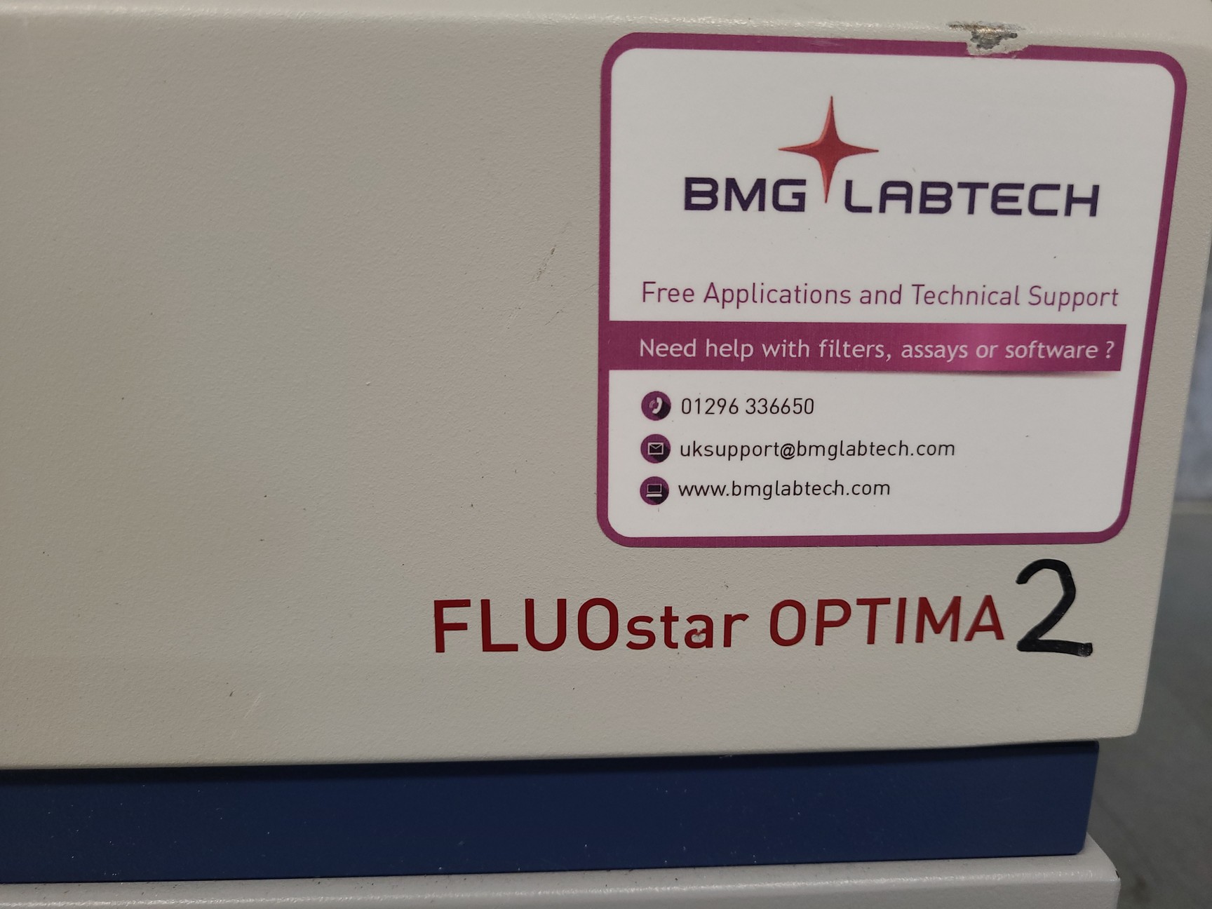 Image of BMG Labtech Fluostar Optima Microplate Reader System with PC & Software Lab