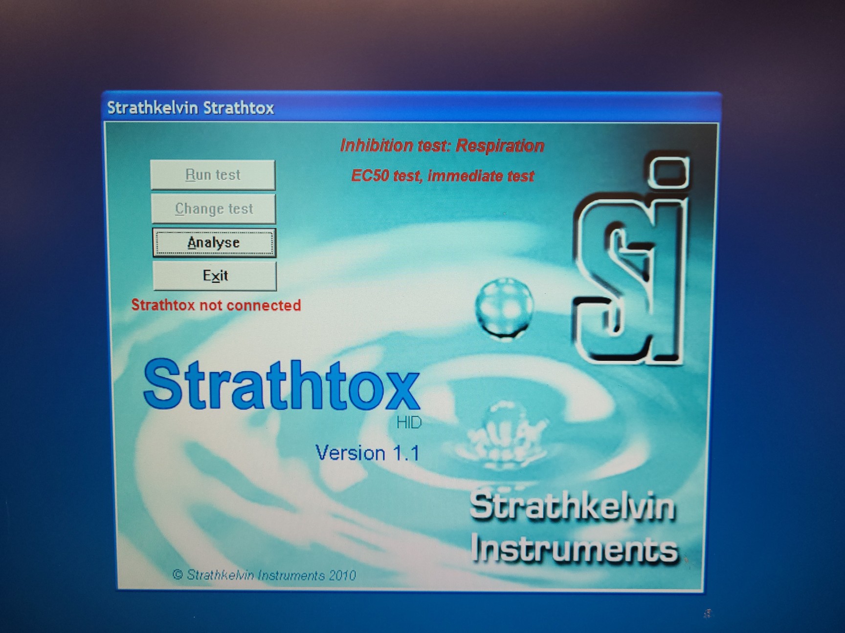 Image of Strathkelvin Instruments SI500 Strathtox Precision Respirometer with Software La