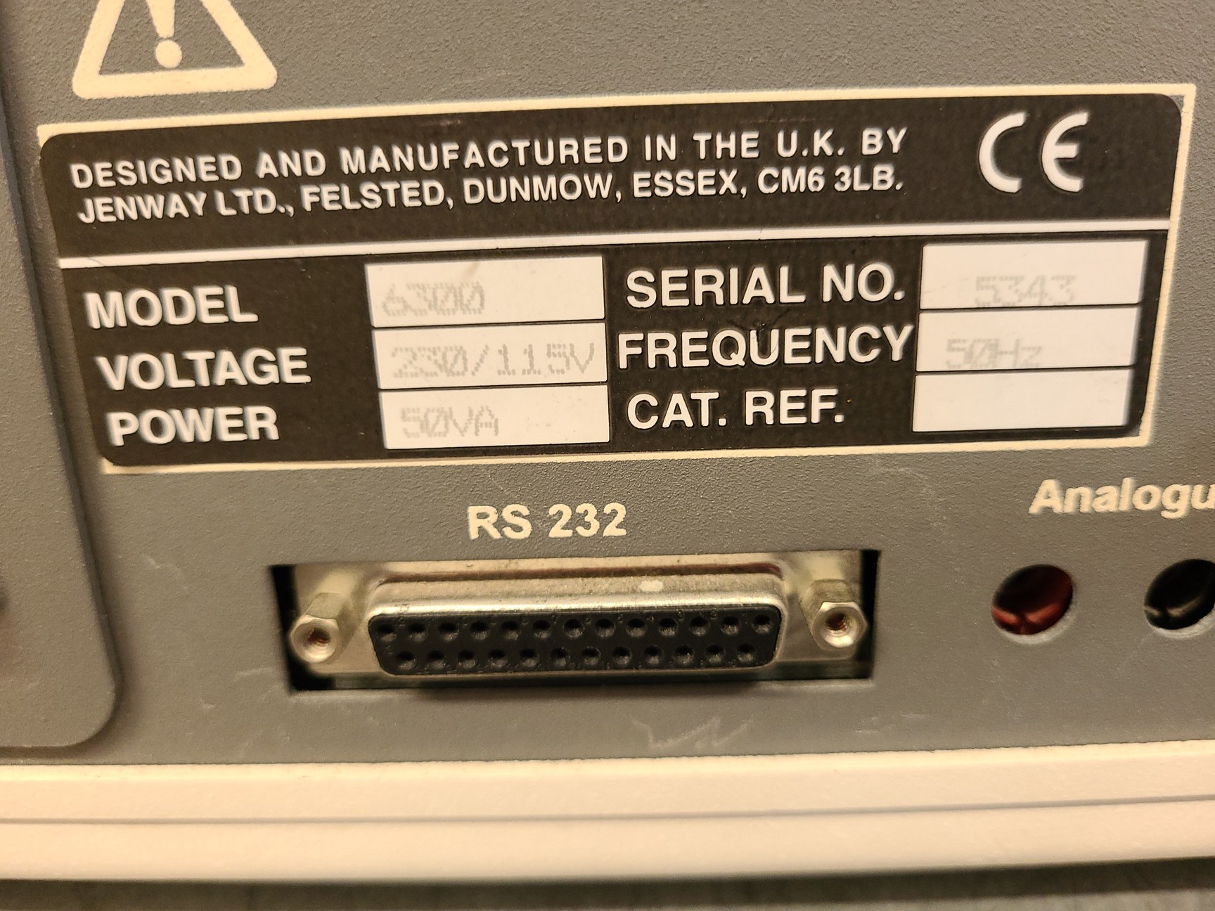 Image of Jenway 6300 Visible Spectrophotometer Lab