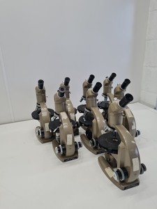 Thumbnail image of 8 x Vickers Instruments Monocular Microscopes with 3 x Objectives Each Lab