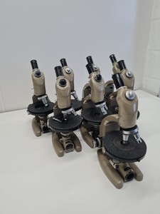 Thumbnail image of 8 x Vickers Instruments Monocular Microscopes with 3 x Objectives Each Lab