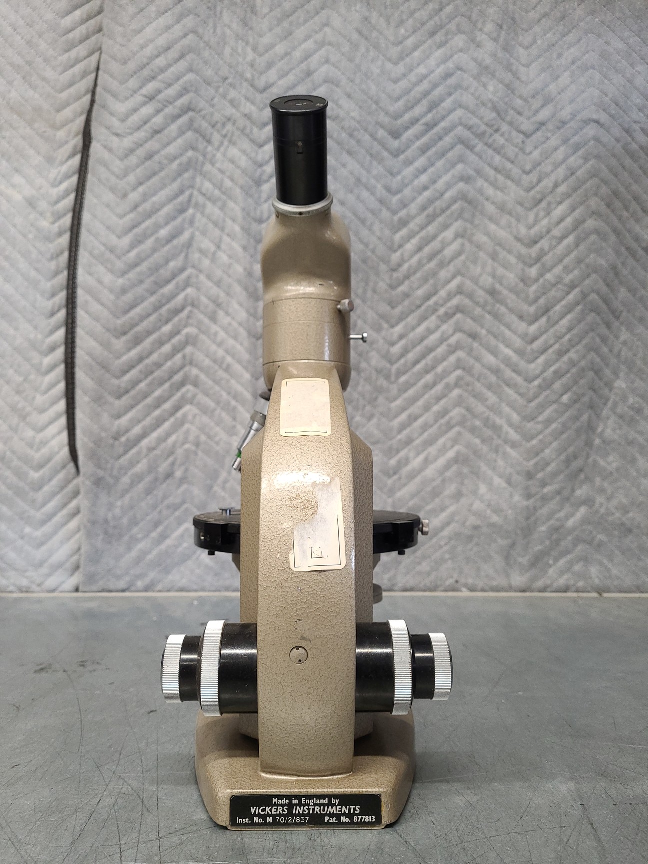 Image of 8 x Vickers Instruments Monocular Microscopes with 3 x Objectives Each Lab